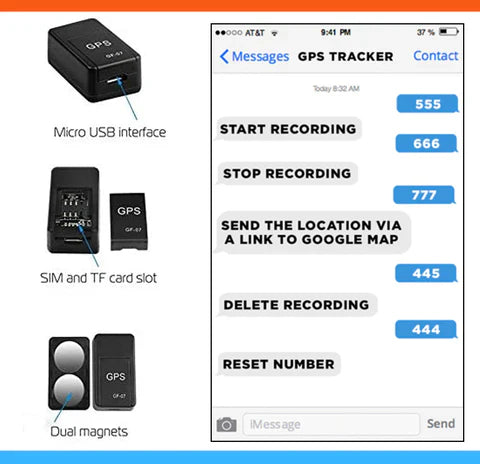 GPS Tracker - GF07 Mini GPS Real-Time Car Locator Tracker